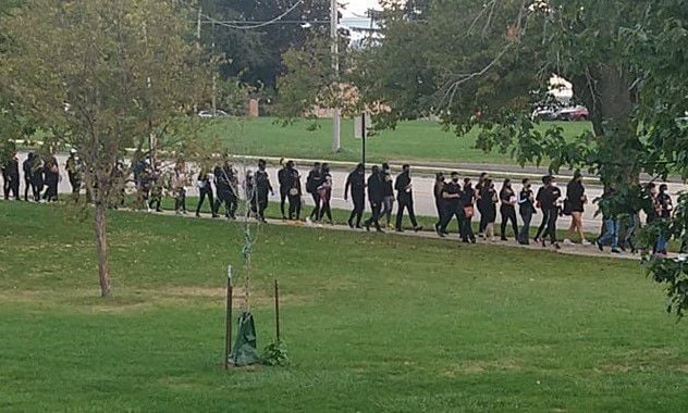 BSU walks towards Redbird Arena